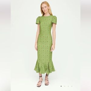 Rhode Lulani Dress in Needlepoint Bouquet Clover